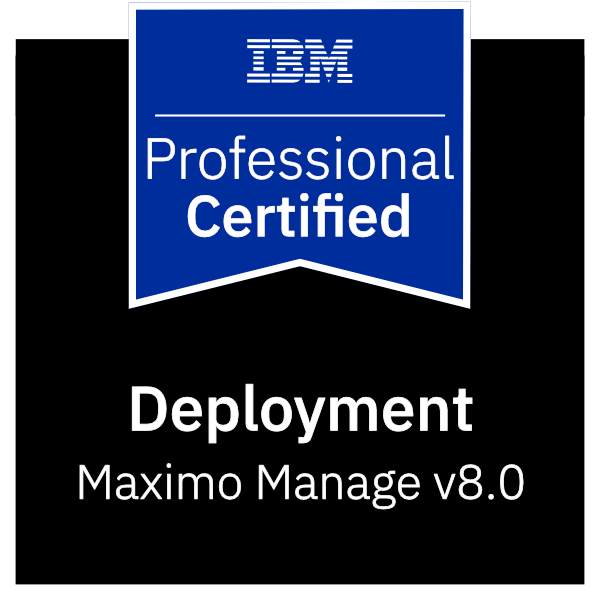 IBM Certified Deployment Professional - Maximo Manage logo